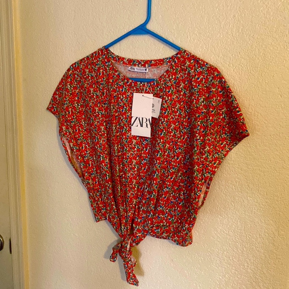 Cropped Zara top XL